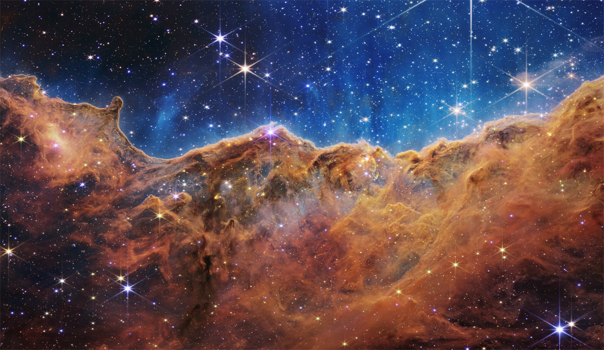 “Cosmic Cliffs” in the Carina Nebula (NIRCam Image)